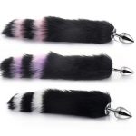 Colorful Fox Tail Metal Anal Plug - Image 6