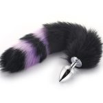 Colorful Fox Tail Metal Anal Plug - Image 4