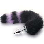 Colorful Fox Tail Metal Anal Plug - Image 5