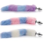 Colorful Tail Metal Anal Plug - Image 6