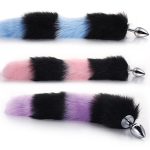 Colorful Fox Tail Steel Butt Plug - Image 6