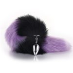 Colorful Fox Tail Steel Butt Plug - Image 2