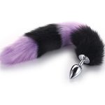 Colorful Fox Tail Steel Butt Plug - Image 3