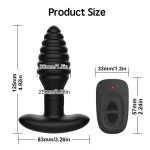 Rotating Vibrating Remote-Controlled Anal Plug - Image 3