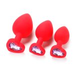 Heart Diamond Silicone Butt Plug - Image 2