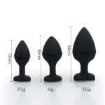 Heart Diamond Silicone Butt Plug - Image 5