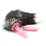 Faux Fur Fox Tail Vibration Jelly Butt Plug - Image 6
