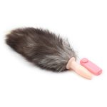Faux Fur Fox Tail Vibration Jelly Butt Plug - Image 8