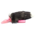 Faux Fur Fox Tail Vibration Jelly Butt Plug - Image 3