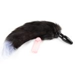 Faux Fur Fox Tail Vibration Jelly Butt Plug - Image 4
