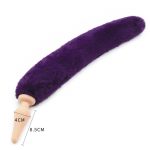 Silicone Anal Plug With Purple Tail - Image 5