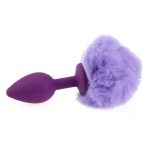 Ball Tail Silicone Anal Plug - Purple - Image 2