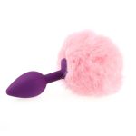 Ball Tail Silicone Anal Plug - Purple - Image 5