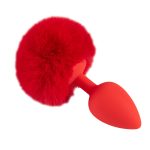 Ball Tail Silicone Anal Plug - Red - Image 6
