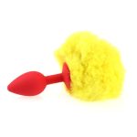 Ball Tail Silicone Anal Plug - Red - Image 4