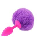 Ball Tail Silicone Anal Plug - Pink - Image 8