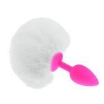 Ball Tail Silicone Anal Plug - Pink - Image 12