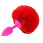 Ball Tail Silicone Anal Plug - Pink - Image 2