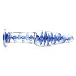 Blue Grain Glass Anal Plug - Image 3