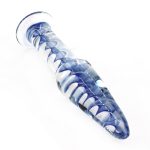 Blue Grain Glass Anal Plug - Image 4