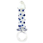 Blue Bead Glass Butt Plug - Image 6