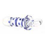 Blue Bead Glass Butt Plug - Image 9