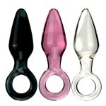 Glass Anal Plug With Handle Ring - Image 6