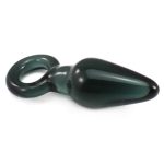 Glass Anal Plug With Handle Ring - Image 3