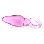 Glass Anal Plug With Handle Ring - Image 5