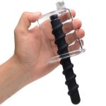 Rosebud Driller Cylinder with Silicone Swirl Anal Plug - Image 4