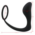 Cock Ring With Prostate Stimulation Plug - Image 4