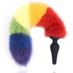 Colorful Fox Tail Silica gel Anal Plug - Image 6