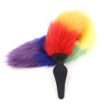 Colorful Fox Tail Silica gel Anal Plug - Image 7