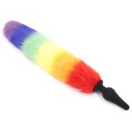 Colorful Fox Tail Silica gel Anal Plug - Image 8