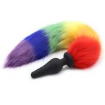 Colorful Fox Tail Silica gel Anal Plug - Image 4