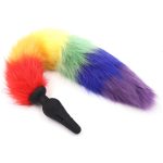 Colorful Fox Tail Silica gel Anal Plug - Image 5
