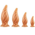 Spiral Cone Silicone Butt Plug - Image 6