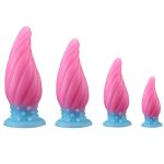 Luminous Spiral Cone Silicone Butt Plug - Image 6