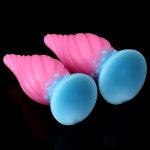 Luminous Spiral Cone Silicone Butt Plug - Image 8