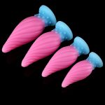 Luminous Spiral Cone Silicone Butt Plug - Image 9