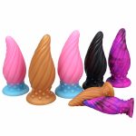 Luminous Spiral Cone Silicone Butt Plug - Image 10