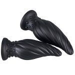 Spiral Cone Silicone Butt Plug - Image 3