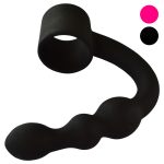 Shaft Ring With Flexible Beaded Anal Plug - Image 6