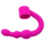 Shaft Ring With Flexible Beaded Anal Plug - Image 7