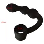 Shaft Ring With Flexible Beaded Anal Plug - Image 5