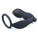 Vibrating Anal Plug with Cockring Ring - Image 2