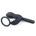 Vibrating Anal Plug with Cockring Ring - Image 3