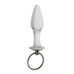 Pull Tab Pointed Head Glass Butt Plug - Image 6