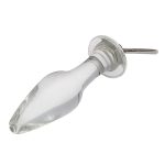 Pull Tab Pointed Head Glass Butt Plug - Image 4