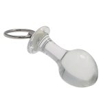 Pull Tab Round Head Glass Butt Plug - Image 5